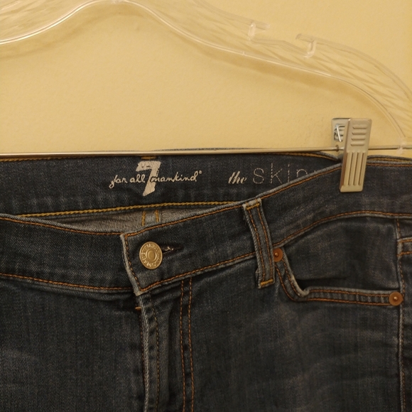 7 For All Mankind Ankle Skinny Denim Jeans Size 29 - Picture 5 of 5